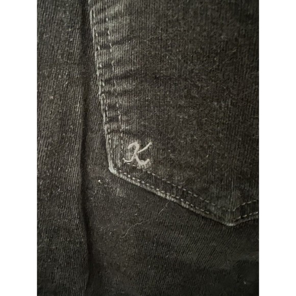 KUT From The Kloth Corduroy Pants Diana Skinny Size 8 Black GUC - Picture 9 of 10
